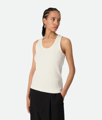 Tanktop aus geripptem Baumwolljersey Tanktop aus geripptem Baumwolljersey