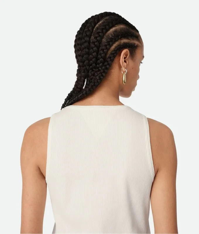 Tanktop aus geripptem Baumwolljersey Tanktop aus geripptem Baumwolljersey