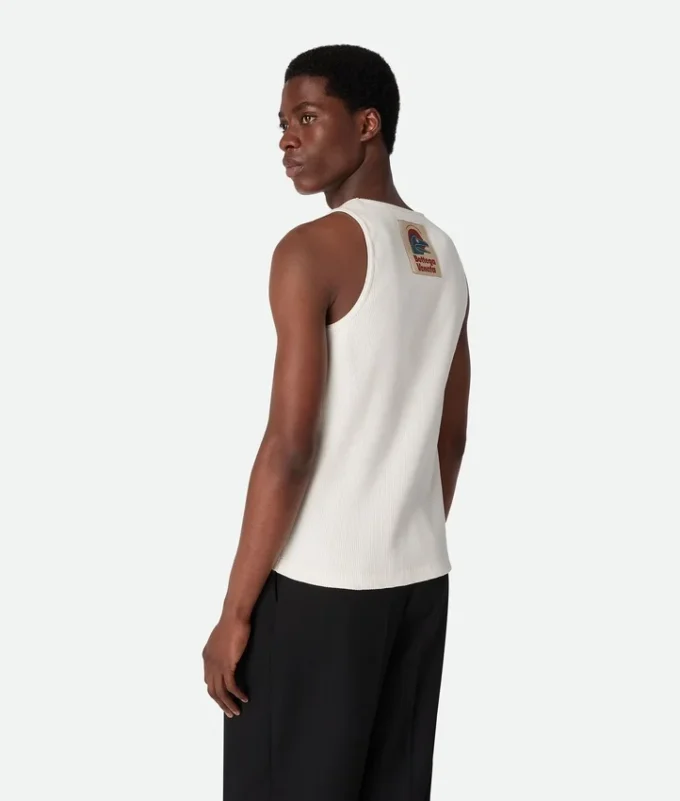 Tanktop aus kompaktem Baumwoll-Rippstrick Tanktop aus kompaktem Baumwoll-Rippstrick