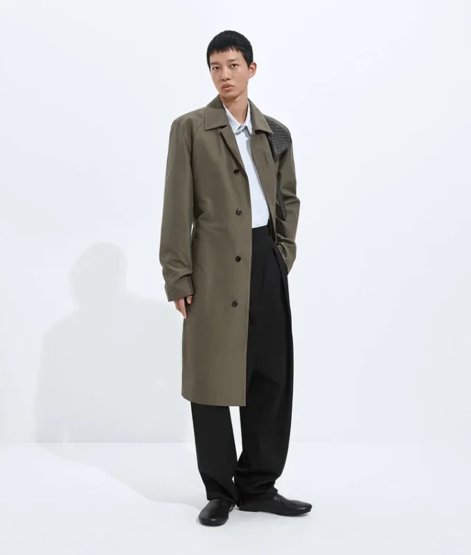 Trenchcoat aus Seide und Nylon Trenchcoat aus Seide und Nylon
