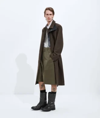 Trenchcoat aus Seide und Nylon