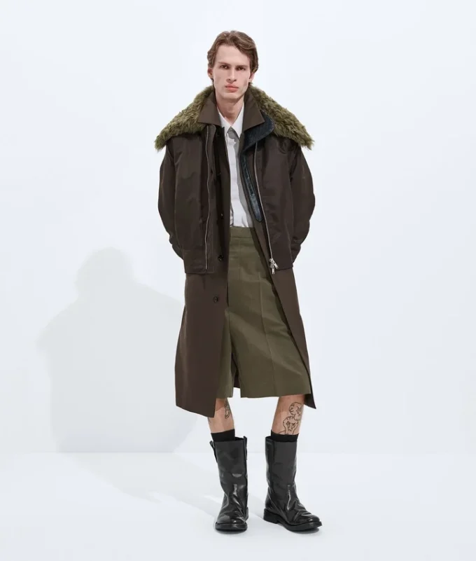 Trenchcoat aus Seide und Nylon Trenchcoat aus Seide und Nylon