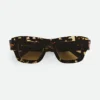 Ultradünne eckige Sonnenbrille