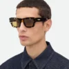 Ultradünne eckige Sonnenbrille