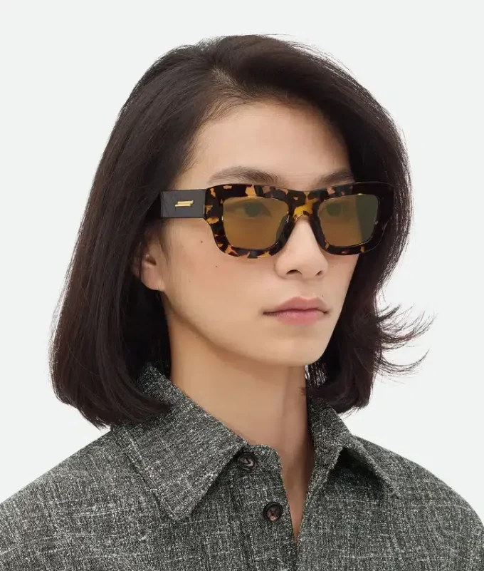 Ultradünne eckige Sonnenbrille