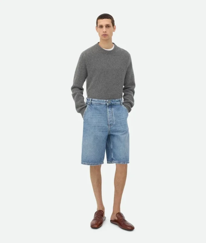 Vintage-Cargo-Shorts aus Indigo-Denim Vintage-Cargo-Shorts aus Indigo-Denim