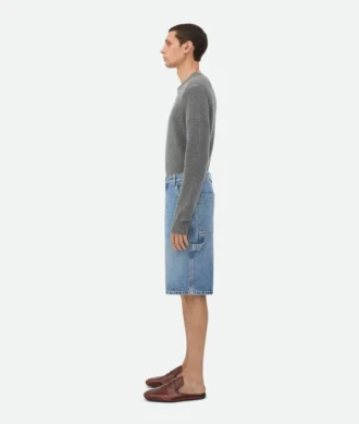 Vintage-Cargo-Shorts aus Indigo-Denim