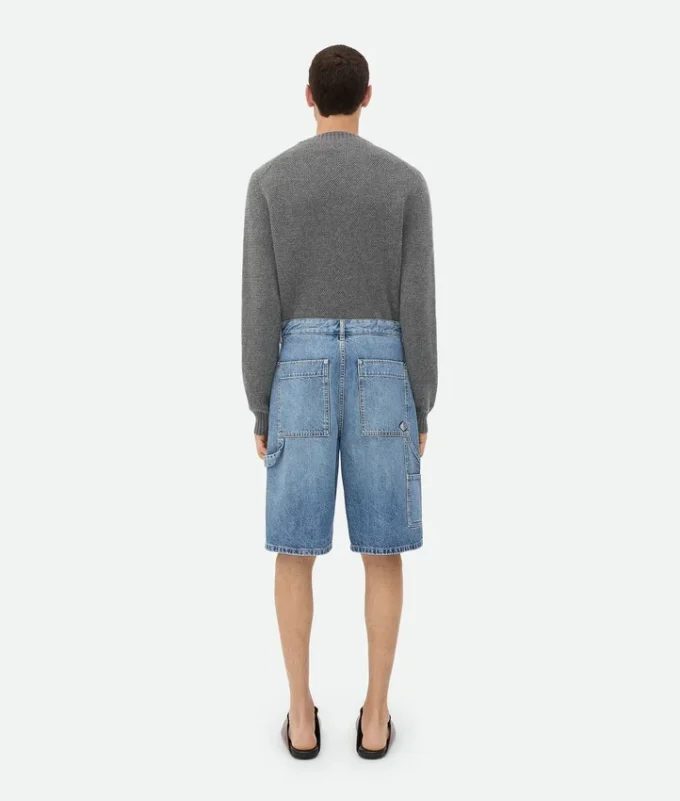 Vintage-Cargo-Shorts aus Indigo-Denim Vintage-Cargo-Shorts aus Indigo-Denim