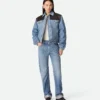 Vintage-Jeans in Indigo mit geradem Schnitt Vintage-Jeans in Indigo mit geradem Schnitt