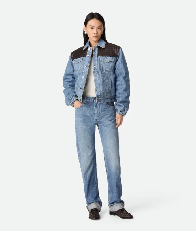 Vintage-Jeans in Indigo mit geradem Schnitt Vintage-Jeans in Indigo mit geradem Schnitt