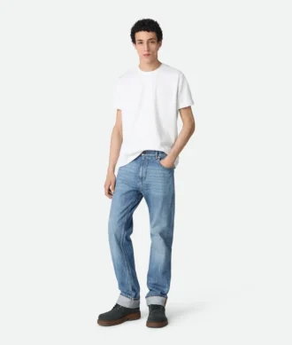 Vintage-Jeans in Indigo mit geradem Schnitt