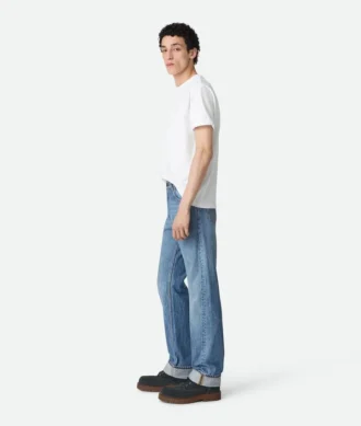 Vintage-Jeans in Indigo mit geradem Schnitt