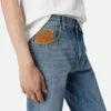 Vintage-Jeans in Indigo mit geradem Schnitt Vintage-Jeans in Indigo mit geradem Schnitt