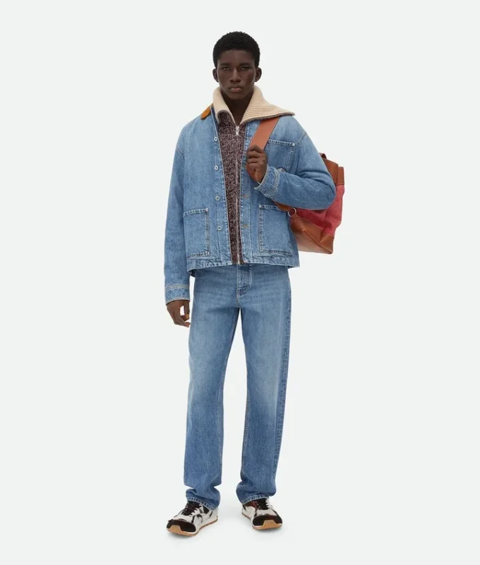 Vintage-Jeans in Indigo mit geradem Schnitt Vintage-Jeans in Indigo mit geradem Schnitt