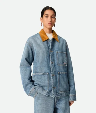 Vintage-Jeansjacke in Indigo