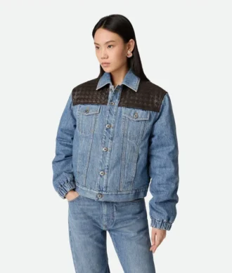 Vintage-Jeansjacke in Indigo