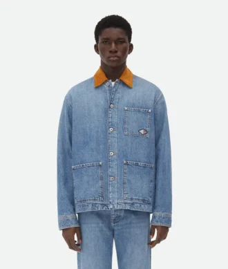 Vintage-Jeansjacke in Indigo