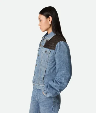 Vintage-Jeansjacke in Indigo