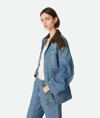 Vintage-Jeansjacke in Indigo