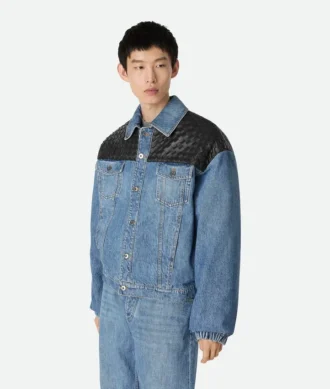 Vintage-Jeansjacke in Indigo