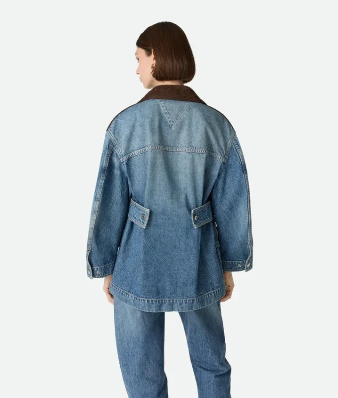 Vintage-Jeansjacke in Indigo