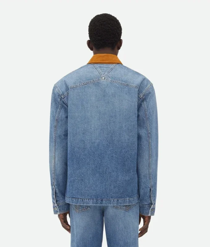 Vintage-Jeansjacke in Indigo