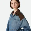 Vintage-Jeansjacke in Indigo