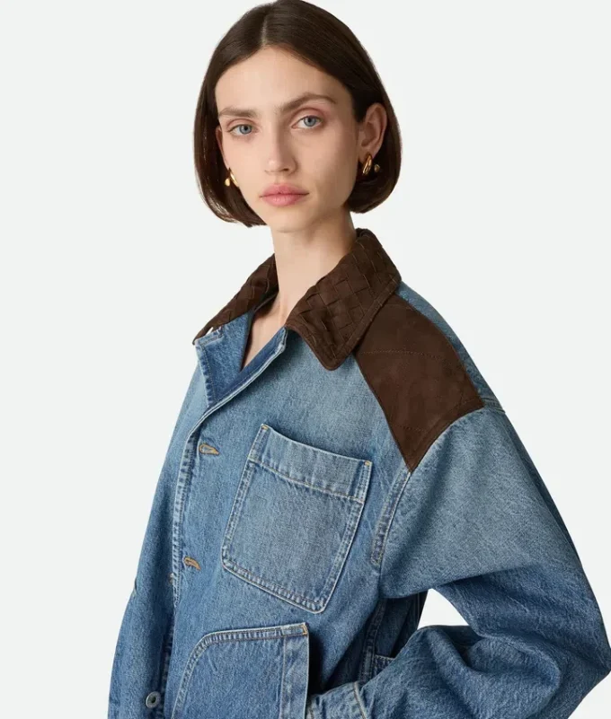 Vintage-Jeansjacke in Indigo