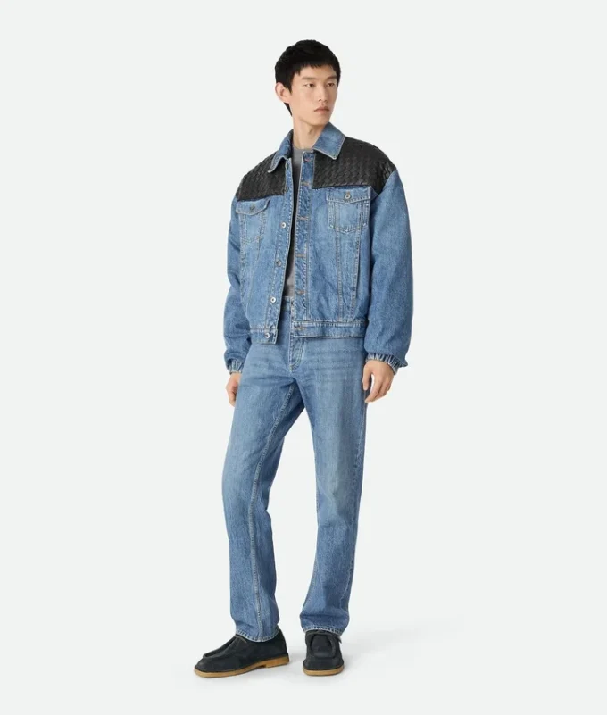 Vintage-Jeansjacke in Indigo