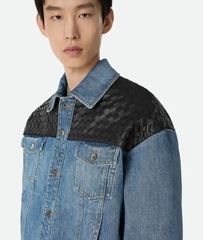 Vintage-Jeansjacke in Indigo