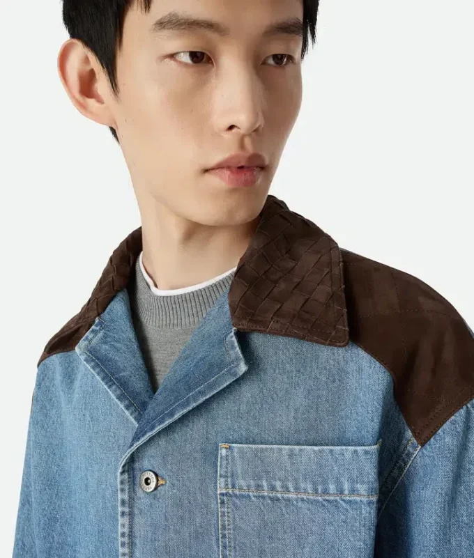 Vintage-Jeansjacke in Indigo