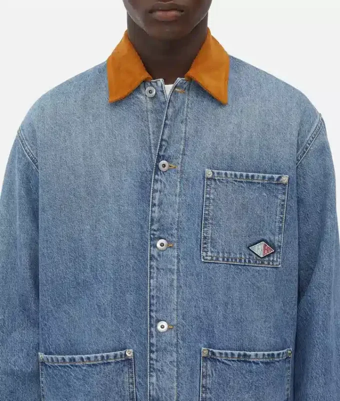 Vintage-Jeansjacke in Indigo