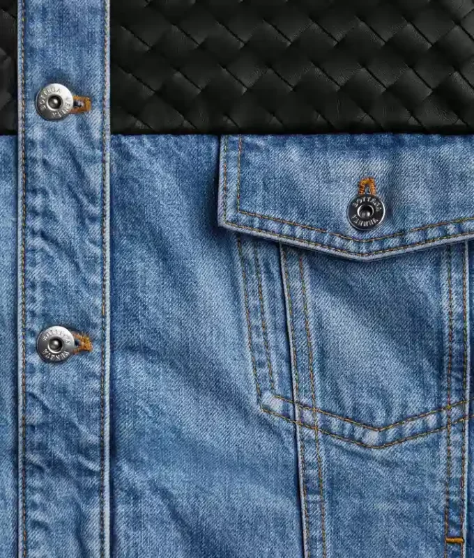 Vintage-Jeansjacke in Indigo