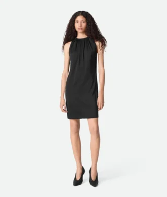 Viskose-Satin-Kleid