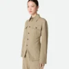 Viskose-Seiden-Hemdjacke Viskose-Seiden-Hemdjacke