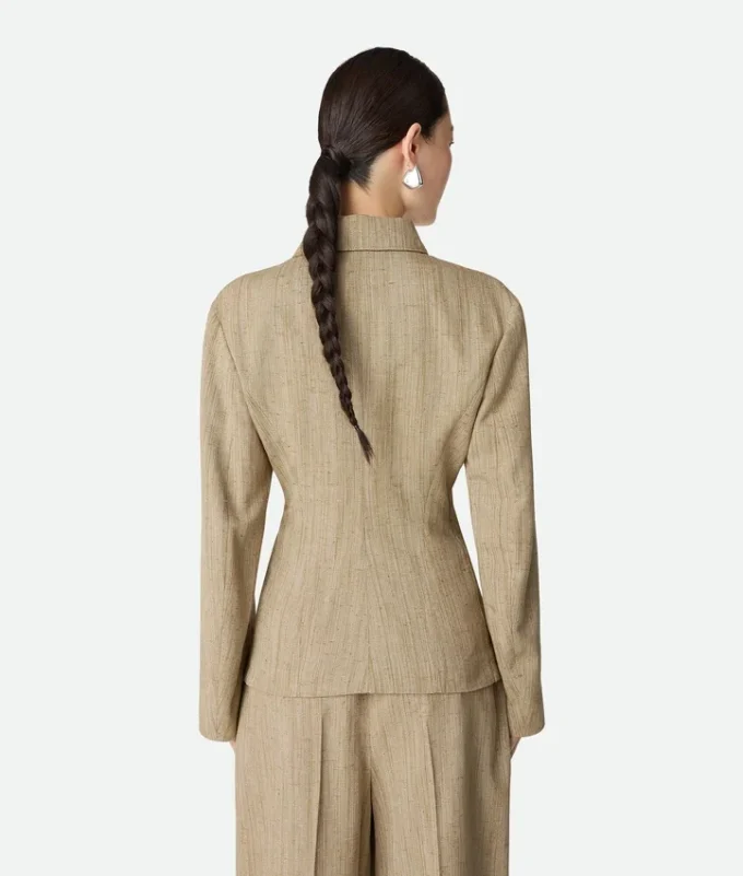 Viskose-Seiden-Hemdjacke Viskose-Seiden-Hemdjacke