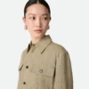 Viskose-Seiden-Hemdjacke Viskose-Seiden-Hemdjacke