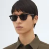 Weiche Panthos-Sonnenbrille aus recyceltem Acetat Weiche Panthos-Sonnenbrille aus recyceltem Acetat