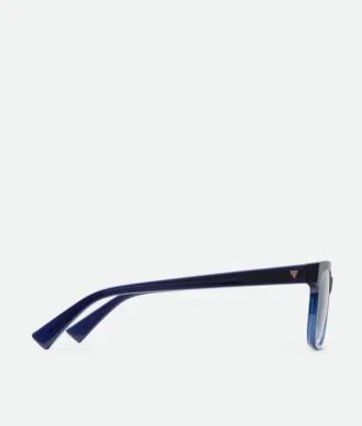Weiche, quadratische Brille aus recyceltem Acetat