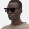 Weiche Sonnenbrille aus recyceltem Acetat in quadratischer Form Weiche Sonnenbrille aus recyceltem Acetat in quadratischer Form