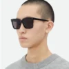 Weiche Sonnenbrille aus recyceltem Acetat in quadratischer Form