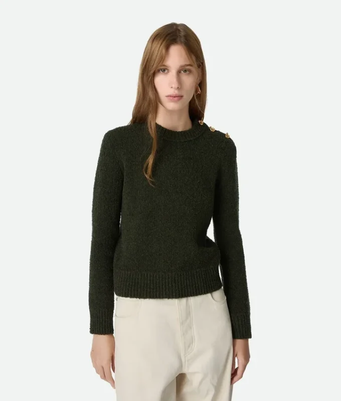 Woll-Bouclé-Pullover Woll-Bouclé-Pullover
