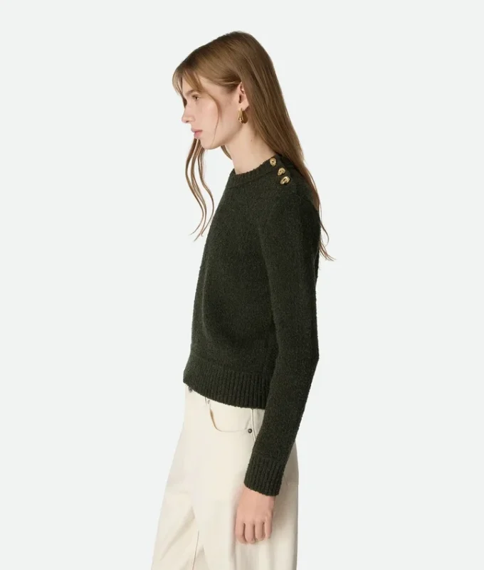 Woll-Bouclé-Pullover Woll-Bouclé-Pullover