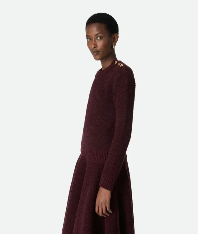 Woll-Bouclé-Pullover Woll-Bouclé-Pullover