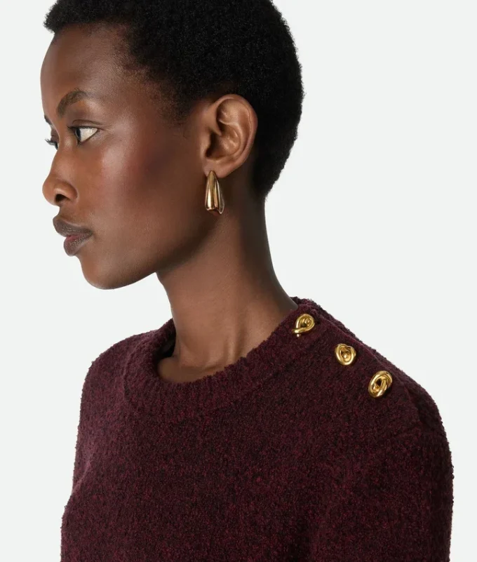 Woll-Bouclé-Pullover Woll-Bouclé-Pullover
