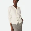 Woll-Strickjacke mit Rippmuster Woll-Strickjacke mit Rippmuster