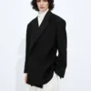 Zweiteilige Jacke aus Wolle und Mohair Zweiteilige Jacke aus Wolle und Mohair