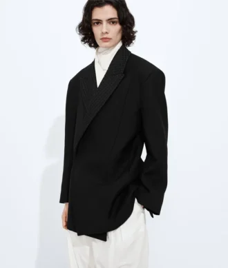 Zweiteilige Jacke aus Wolle und Mohair