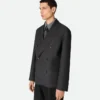 Zweiteilige Wolljacke