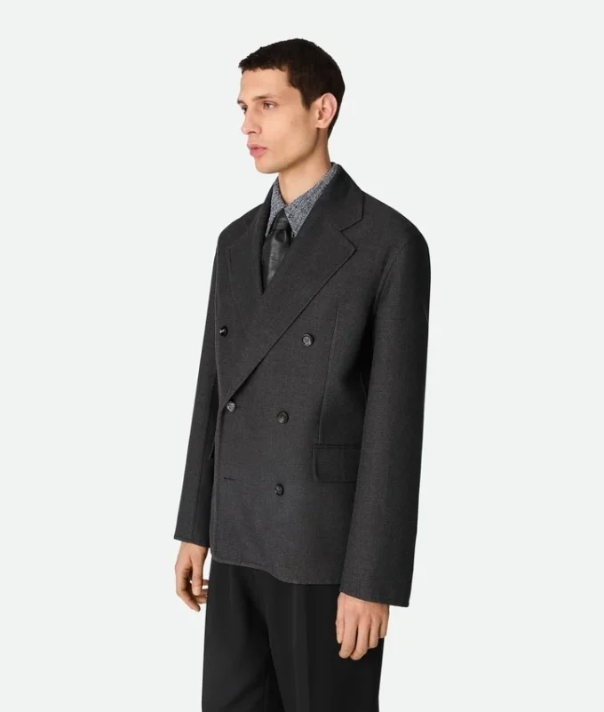 Zweiteilige Wolljacke